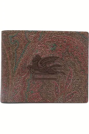 Etro Homme, Accessoires, Brun, Taille: ONE Size Portefeuille Arnica E Pele