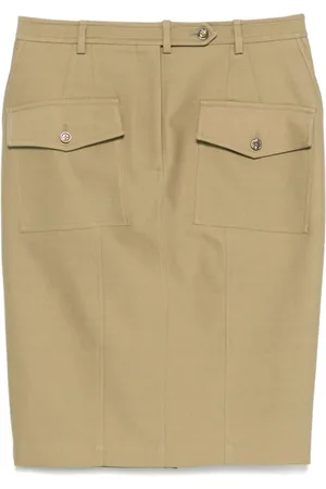 Tom Ford Femme, Jupes, , Taille: 38 FR Jupe Midi en Sergé avec Poches