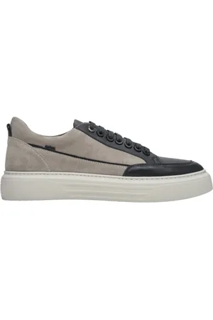 Estro Homme, Chaussures, Multicolore, Taille: 42 EU Baskets basses en velours gris et noir