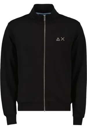 sun68 Homme, Sweatshirts et sweats à capuche, Noir, Taille: L Sweat à capuche à fermeture éclair intégrale basique