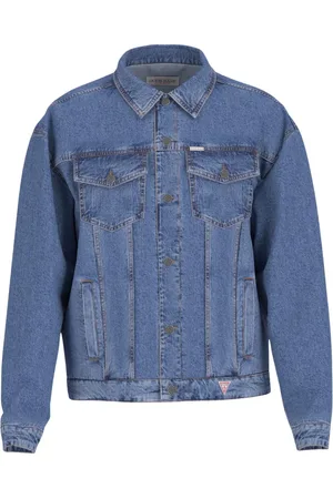 Guess Homme, Vestes, Bleu, Taille: S Veste Trucker en Denim