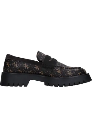 Guess Homme, Chaussures, Noir, Taille: 43 EU Chaussures plates Noires
