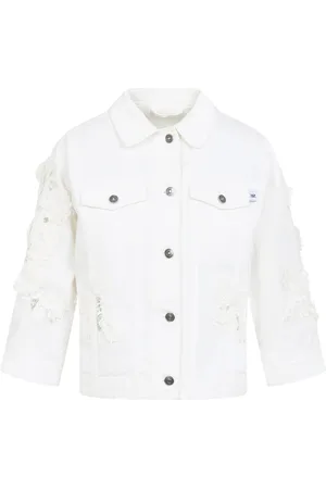 ERMANNO SCERVINO Femme, Vestes, Blanc, Taille: 36 FR Veste Blanche