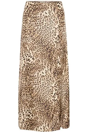 Gestuz Femme, Jupes, , Taille: 36 FR Jupe Longue Imprimé Léopard