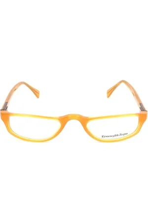 Ermenegildo Zegna Unisex, Accessoires, Jaune, Taille: ONE Size Montures Jaunes en Plastique