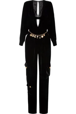 Elisabetta Franchi Femme, Combinaisons et Ensembles, Noir, Taille: 40 FR Combinaison