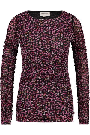 Fabienne Chapot Femme, Blouses et Chemises, Rose, Taille: 38 FR Top à Manches Longues et Imprimé Floral