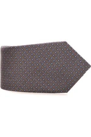 CANALI Homme, Accessoires, Gris, Taille: ONE Size Cravate en soie Fantaisie Géométrique