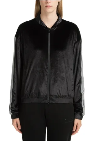 EA7 Femme, Vestes, Noir, Taille: 38 FR SweaT-shirt zippé