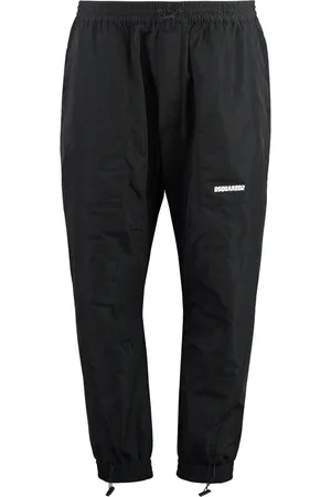 Dsquared2 Homme, Pantalons, Noir, Taille: L Pantalon de survêtement en polyester avec chevilles élastiquées