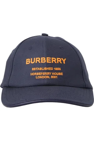 Burberry Femme, Accessoires, Bleu, Taille: L Casquette de baseball brodée logo