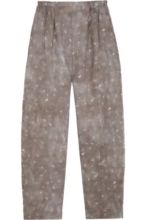 Cortana Femme, Pantalons, , Taille: 38 FR Pantalon en Lin avec Imprimé Ayaz