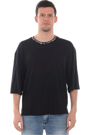 D.A. Daniele Alessandrini Homme, Tops, Noir, Taille: S T-shirt à rayures