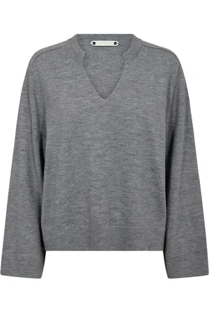Co`Couture Femme, Pulls, Gris, Taille: 38 FR Pull en maille gris chiné