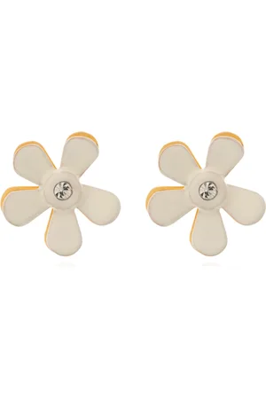 Marni Femme, Accessoires, , Taille: ONE Size Boucles d`Oreilles Pop Fleurs en Métal Émaillé