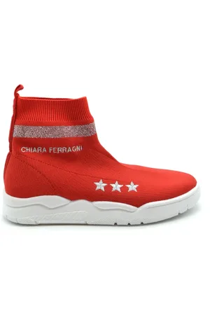 Chiara Ferragni Femme, Chaussures, Rouge, Taille: 36 EU Baskets montantes
