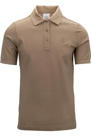 Burberry Femme, Tops, Brun, Taille: 38 FR Polo Classique Boutonné