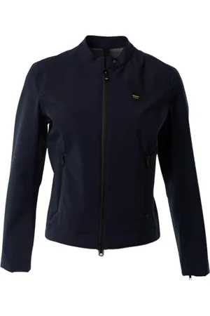 Blauer Femme, Vestes, Bleu, Taille: 40 FR Veste Monochromeeoprene avec Fermeture Éclair