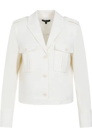 THEORY Femme, Vestes, , Taille: 36 FR Ivory Wool Boxy Jacket Nude