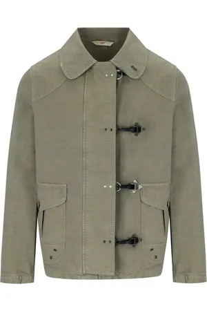 BOB der Bär Homme, Vestes, Gris, Taille: M Veste en Coton de Noyer avec Fermeture Cachée