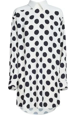 Marni Femme, Robes, Multicolore, Taille: 40 FR Robe Maxi à Pois Blancs