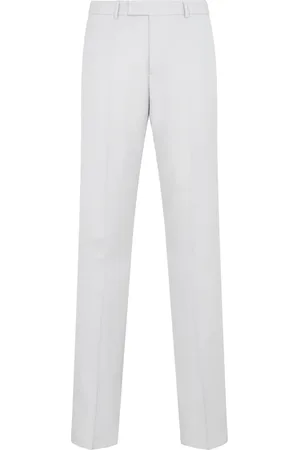 Dior Homme, Pantalons, Gris, Taille: L Pantalon en Laine Grise