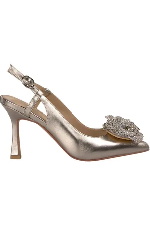 Alma en Pena Femme, Chaussures, Jaune, Taille: 41 EU Chaussure à talon haut fleur