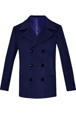 Liu Jo Homme, Vestes, Bleu, Taille: L Manteau croisé en laine