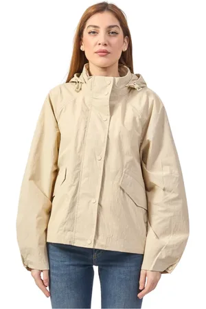 ECOALF Femme, Vestes, , Taille: 38 FR Veste de Printemps à Capuche et Boutons