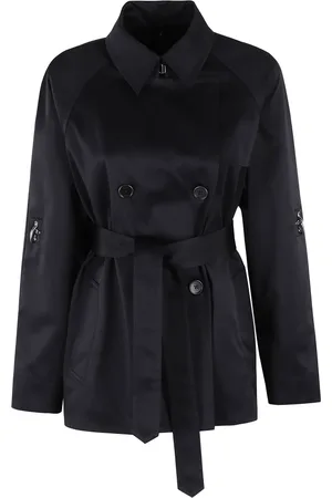 FAY Femme, Vestes, Bleu, Taille: 36 FR Trench-coat court