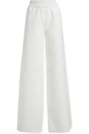 Dsquared2 Femme, Pantalons, Blanc, Taille: 36 FR Pantalon Large
