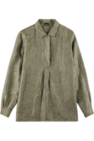 FAY Femme, Blouses et Chemises, Vert, Taille: 42 FR Chemisiers élégants pour femmes