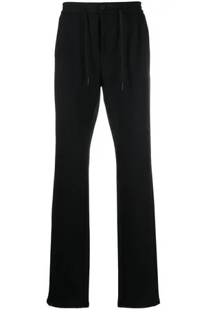 CANALI Homme, Pantalons, Noir, Taille: L Pantalon Droit à Cordon de Serrage