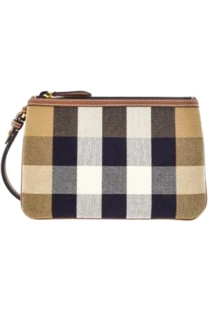 Burberry Femme, Sacs, Brun, Taille: ONE Size Pochette Peyton House Check