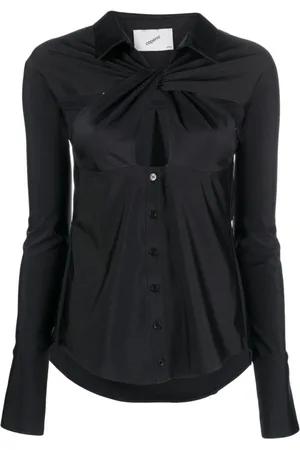 COPERNI Femme, Blouses et Chemises, Noir, Taille: 40 FR Chemise Noire Découpée