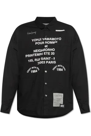 Y-3 Homme, Chemises, Noir, Taille: L Chemise avec impression
