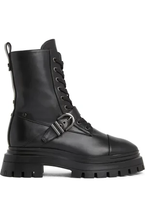 Stuart Weitzman Femme, Chaussures, Noir, Taille: 39 EU Bottines Audacieuses Bedford avec Accents Métalliques