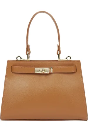 Estro Femme, Sacs, Brun, Taille: ONE Size Sac à main Satchel Marron Clair