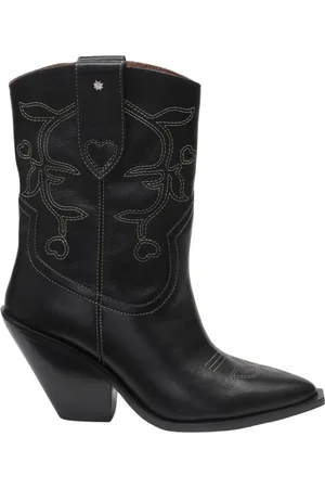 Fabienne Chapot Femme, Chaussures, Noir, Taille: 39 EU Bottes de cowboy noires à bouts pointus