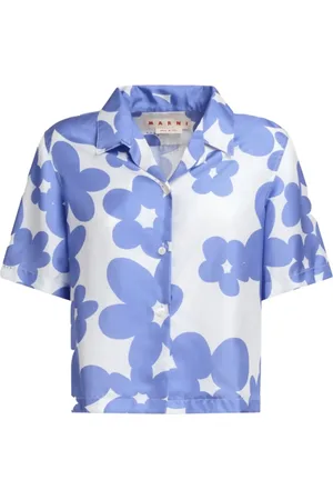 Marni Femme, Blouses et Chemises, Multicolore, Taille: 38 FR Chemise Imprimée