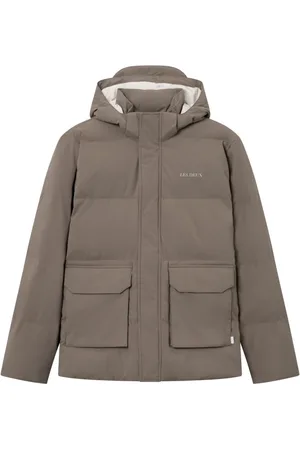 Les Deux Homme, Vestes, Brun, Taille: S Doudoune à Capuche