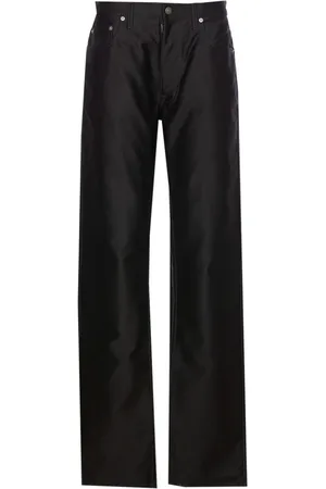 Maison Margiela Femme, Pantalons, Noir, Taille: W30 Pantalon Noir Boutonné avec Poches