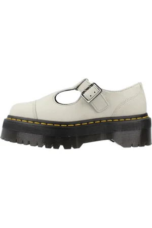Dr. Martens Femme, Chaussures, Blanc, Taille: 39 EU Ballerines en cuir classiques