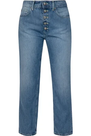 Dondup Femme, Jeans, Bleu, Taille: W27 Jean Droit en Denim Léger