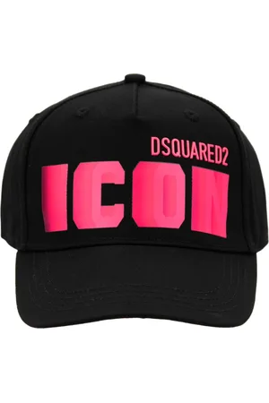 Dsquared2 Unisex, Accessoires, Noir, Taille: ONE Size Casquette de baseball emblématique avec fermeture à boucle