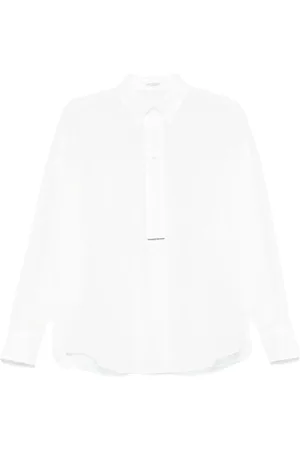 Brunello Cucinelli Femme, Blouses et Chemises, Blanc, Taille: 42 FR Chemise en coton