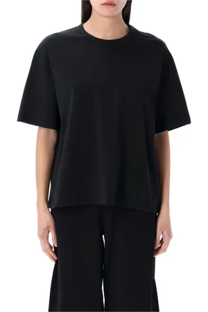 STUDIO NICHOLSON Femme, Tops, Noir, Taille: 38 FR T-shirt noir avec col rond