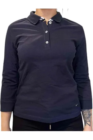 FAY Femme, Tops, Bleu, Taille: 38 FR Polo à Manches Courtes