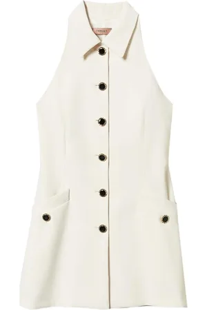 Twin-Set Femme, Robes, , Taille: 38 FR Tunique Chic avec Boutons Bijoux