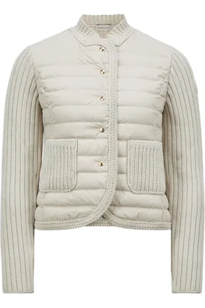 Moncler Femme, Vestes, , Taille: 42 FR Cardigan rembourré en laine avec duvet